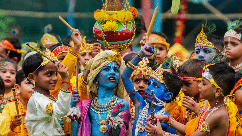 Janhvi Kapoor Trolled for Saying ‘Bharat Mata Ki Jai’ Instead of Krishna Chants on Janmashtami celebrations of krishna janmashtami