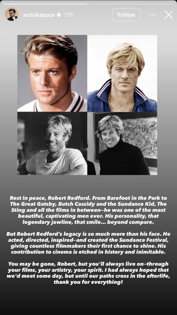 robert redford story by AK