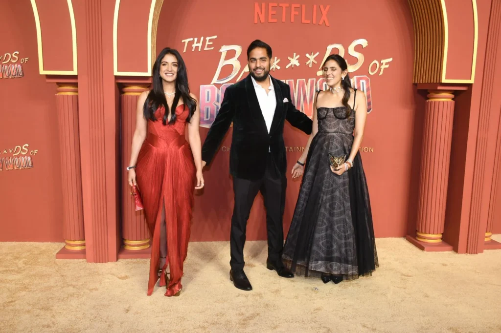 radhika merchant akash ambani shloka mehta at the bads of bollywood premiere