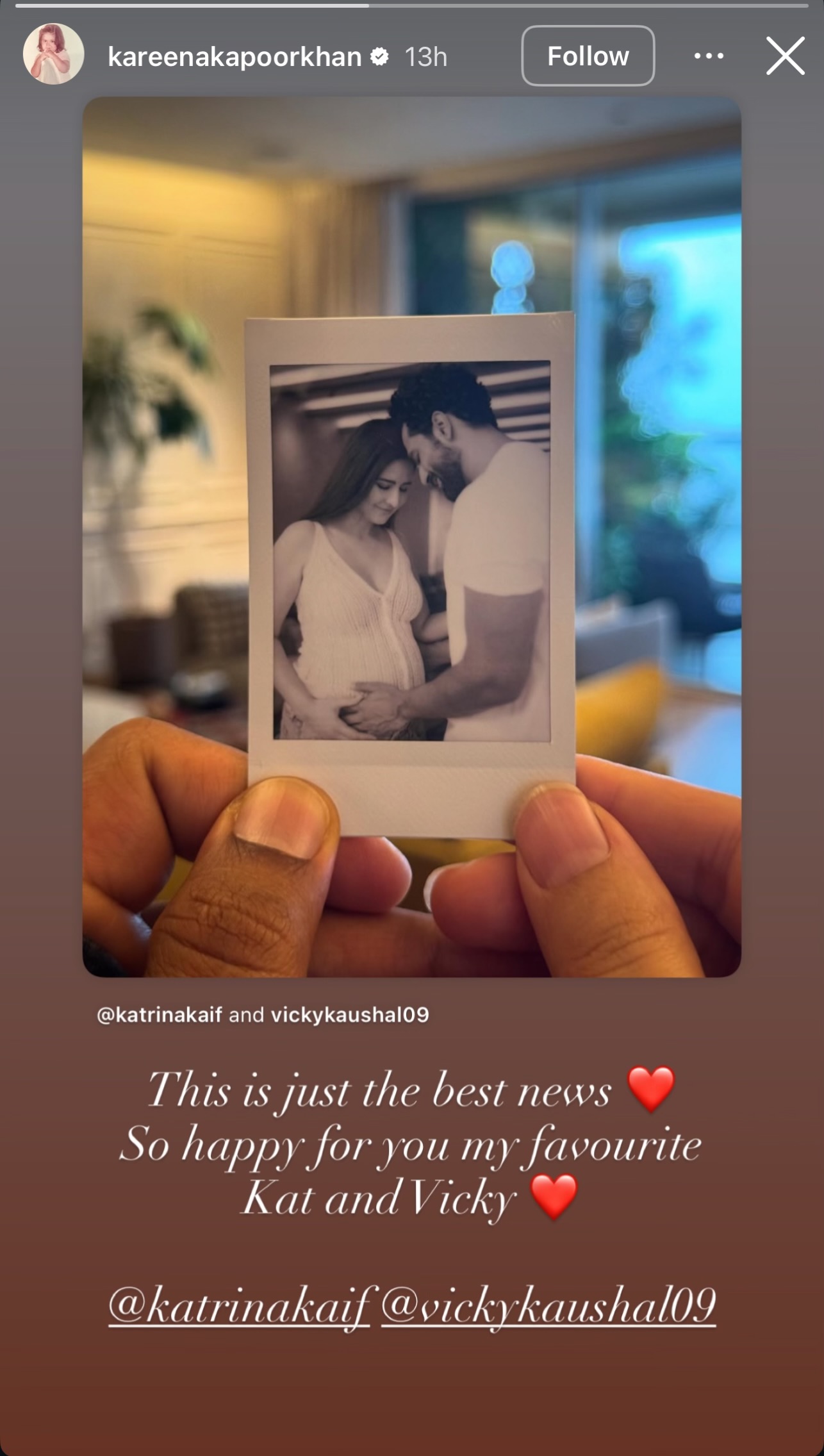 Katrina Kaif vicky kaushal insta post